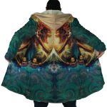 Trippy Attack on Titan Hooded Cloak Coat - Image 6