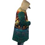 Trippy Attack on Titan Hooded Cloak Coat - Image 4