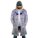 Trippy Gintoki and Sadaharu Gintama Hooded Cloak Coat - Image 2