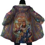 Trippy Giorno Giovanna Golden Wind Jojo's Bizarre Adventure Hooded Cloak Coat - Image 6