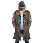 Trippy Giorno Giovanna Golden Wind Jojo's Bizarre Adventure Hooded Cloak Coat - Image 2