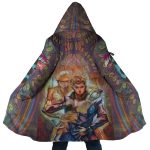 Trippy Giorno Giovanna Golden Wind Jojo's Bizarre Adventure Hooded Cloak Coat