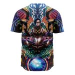 Trippy Jinx Arcane League of Legends Baseball Jersey - Image 3