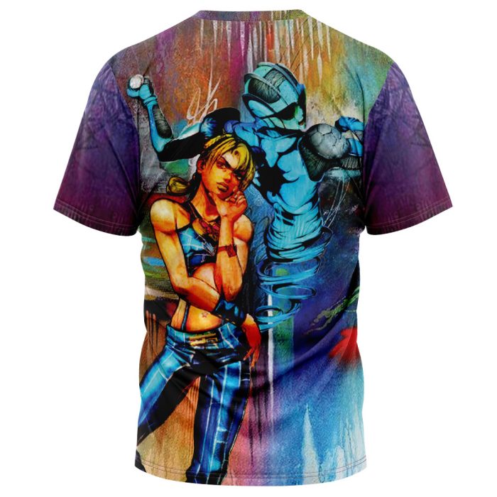 Trippy Jolyne Cujoh Stone Ocean Jojo's Bizarre Adventure T-Shirt - Image 2