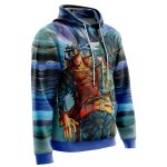 Trippy Jotaro Kujo Star Platinum Jojo's Bizarre Adventure Hoodie - Image 2