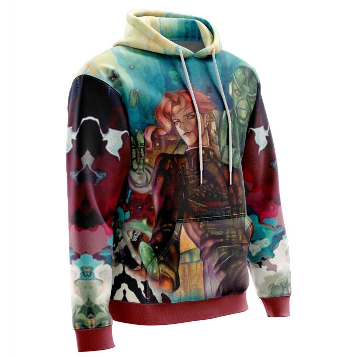 Trippy Kakyoin Hierophant Green Jojo's Bizarre Adventure Hoodie - Image 2