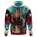 Trippy Kakyoin Hierophant Green Jojo's Bizarre Adventure Hoodie - Image 4