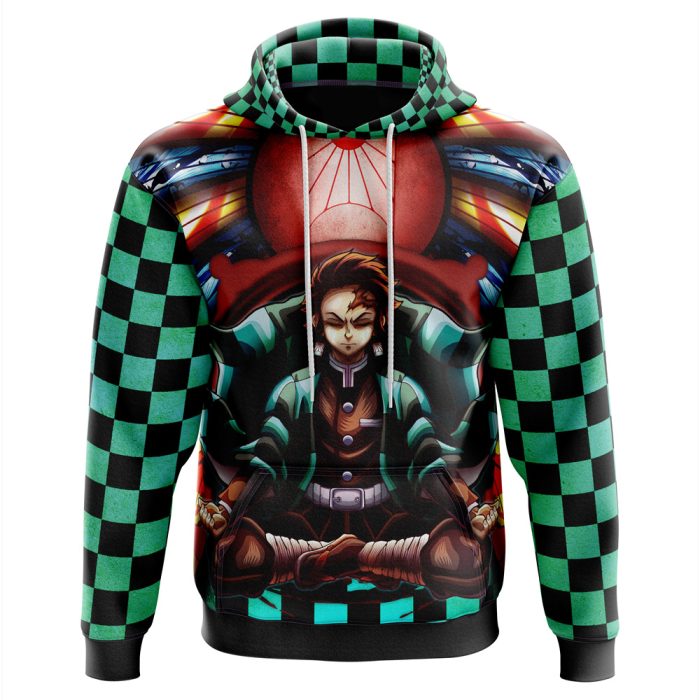 Trippy Kamado Tanjiro Demon Slayer Hoodie - Image 1