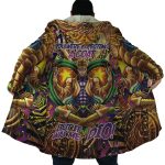 Trippy Medidating Dio It Was Me JoJo's Bizarre Adventure Hooded Cloak Coat - Image 2