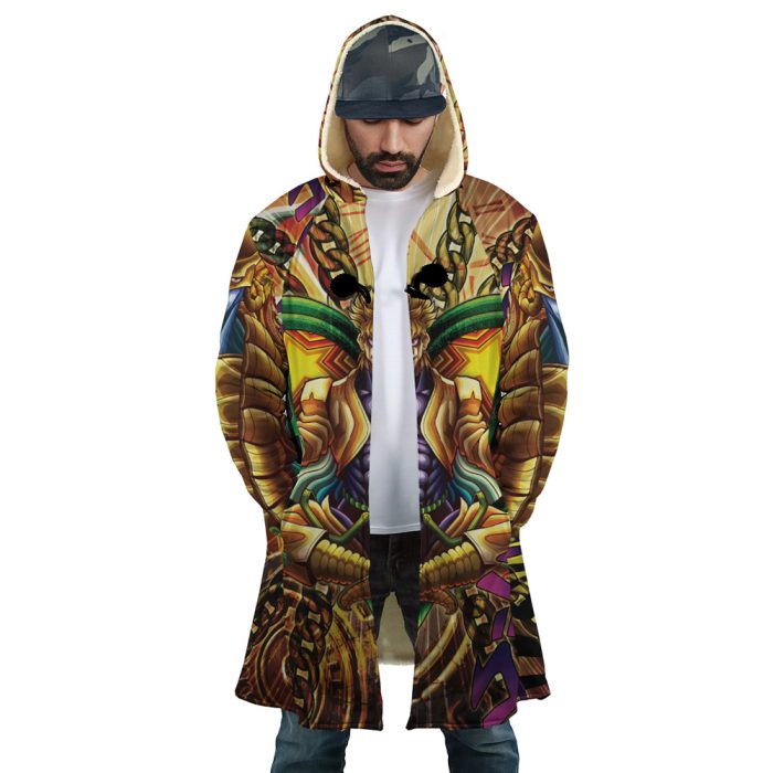 Trippy Medidating Dio It Was Me JoJo's Bizarre Adventure Hooded Cloak Coat - Image 5