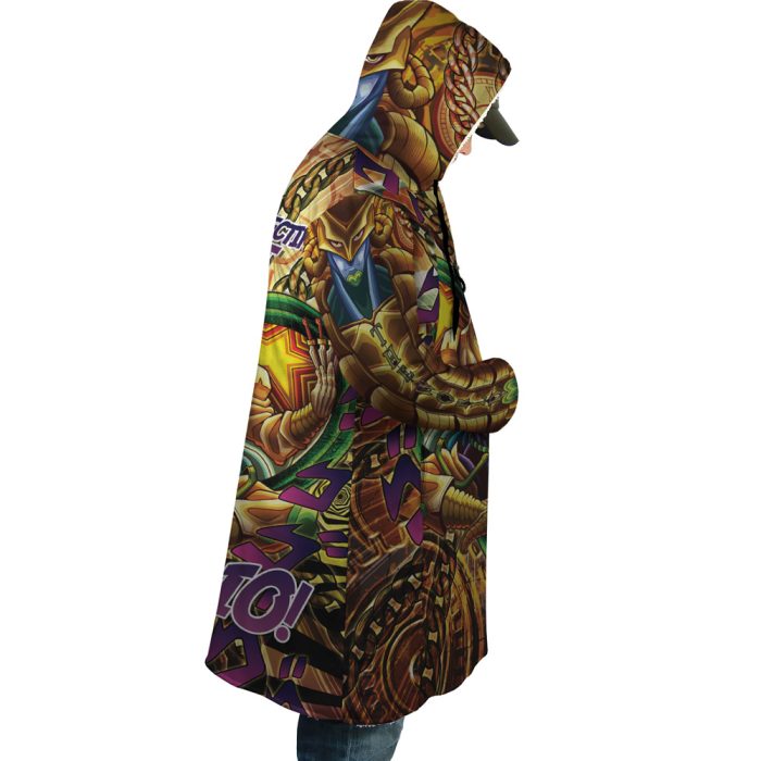 Trippy Medidating Dio It Was Me JoJo's Bizarre Adventure Hooded Cloak Coat - Image 6