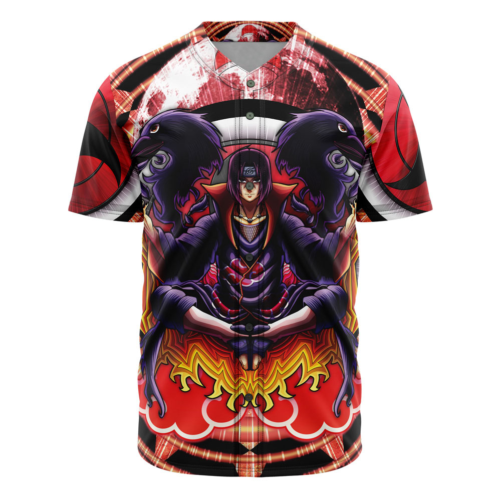 Trippy Meditating Itachi Akatsuki Naruto Baseball Jersey Trippy Meditating Itachi Akatsuki Naruto Baseball Jersey - Image 1