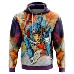 Trippy Nausicaa of the Valley of the Wind Studio Ghibli Hoodie
