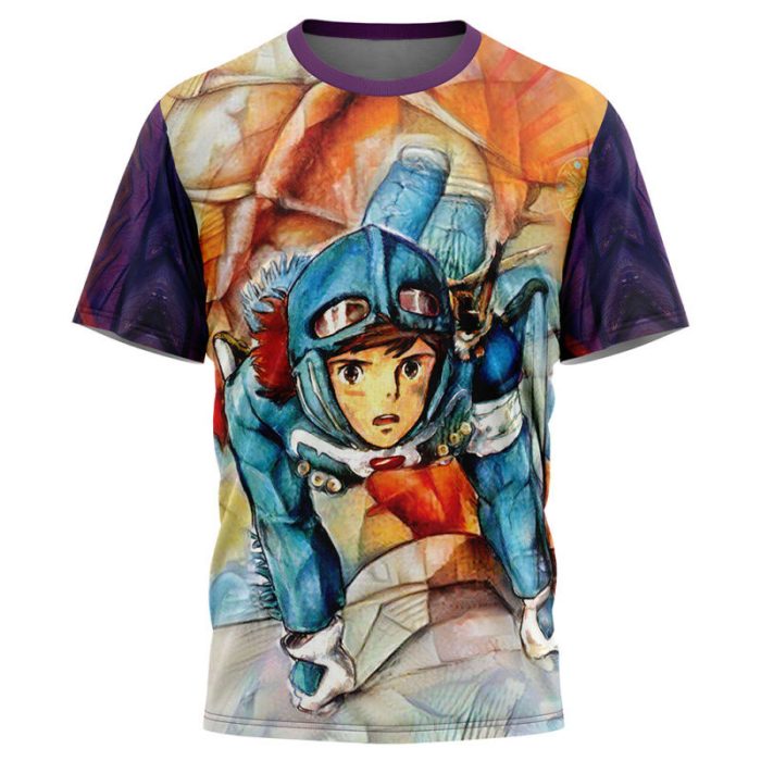 Trippy Nausicaa of the Valley of the Wind Studio Ghibli T-Shirt - Image 3
