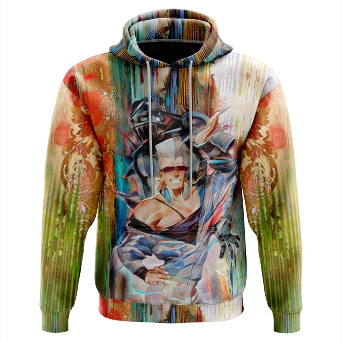 Trippy Polnareff Silver Chariot Jojo's Bizarre Adventure Hoodie - Image 1