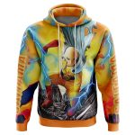 Trippy Power Saitama One Punch Man Hoodie - Image 4