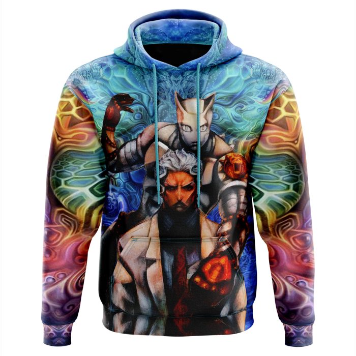 Trippy Yoshikage Kira Deadly Queen Jojo's Bizarre Adventure Hoodie - Image 1