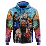 Trippy Yoshikage Kira Deadly Queen Jojo's Bizarre Adventure Hoodie - Image 3