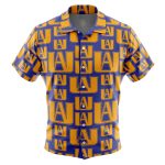 UA Plus Ultra My Hero Academia Button Up Hawaiian Shirt