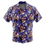 Waluigi Super Mario Button Up Hawaiian Shirt - Image 2