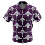 Whitebeard Jolly Roger One Piece Button Up Hawaiian Shirt - Image 3