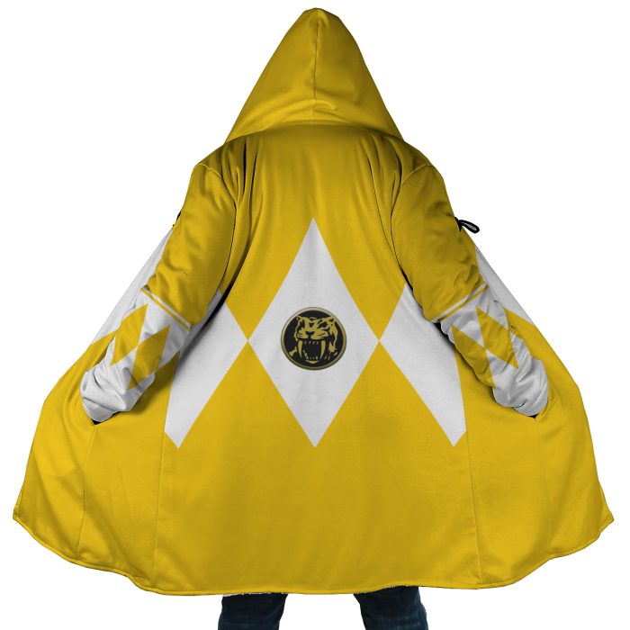 Yellow Ranger Mighty Morphin Power Rangers Hooded Cloak Coat - Image 1