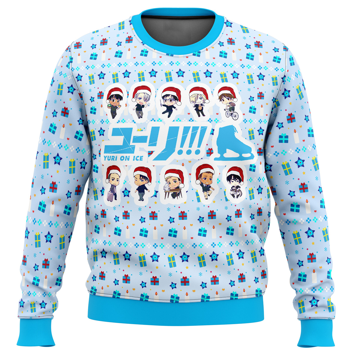 Yuri on Ice Cute Chibi Ugly Christmas Sweater Yuri on Ice Cute Chibi Ugly Christmas Sweater - Image 1