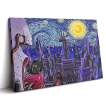 Akatsuki Amekagure Naruto Starry Night Canvas Print Wall Art