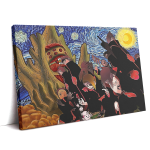 Akatsuki Gedo Statue Naruto Starry Night Canvas Print Wall Art