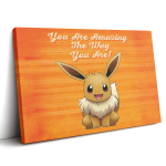 Eevee Amazing Pokemon Canvas Print Wall Art