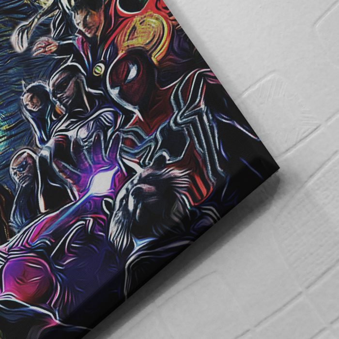 Avengers Starry Night Infinity War Canvas Print Wall Art - Image 3