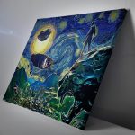 Black Panther Starry Night Wakanda Canvas Print Wall Art - Image 2