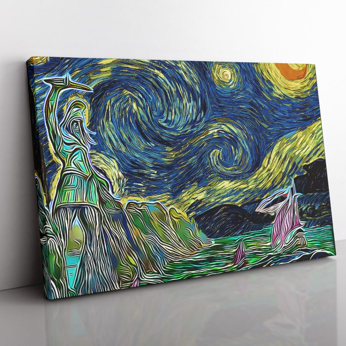 Game of Thrones Starry Night Braavos Canvas Print Wall Art - Image 1