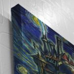 Howl's Moving Castle Starry Night Studio Ghibli Canvas Print Wall Art - Image 3