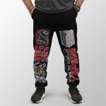 Levi Ackerman x Beast Titan Attack on Titan Streetwear Sweatpants - Image 3