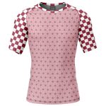Nezuko Kamado Demon Slayer Short Sleeve Rash Guard Compression Shirt - Image 3