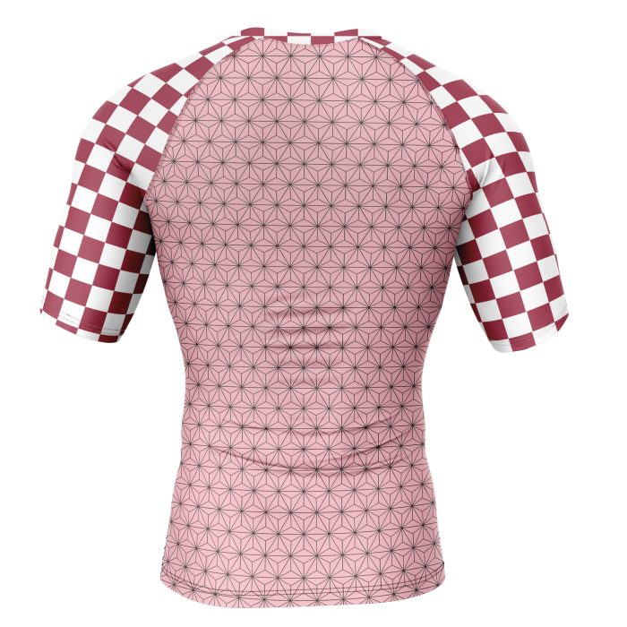 Nezuko Kamado Demon Slayer Short Sleeve Rash Guard Compression Shirt - Image 2