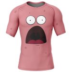 Patrick Star SpongeBob SquarePants Short Sleeve Rash Guard Compression Shirt