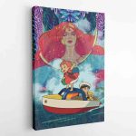 Ponyo Studio Ghibli Canvas Print Wall Art - Image 2