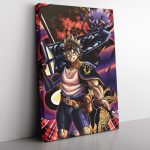 Trippy Asta x Liebe Black Clover Canvas Print Wall Art