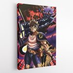 Trippy Asta x Liebe Black Clover Canvas Print Wall Art - Image 2