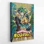 Trippy Deku My Hero Academia Canvas Print Wall Art - Image 2