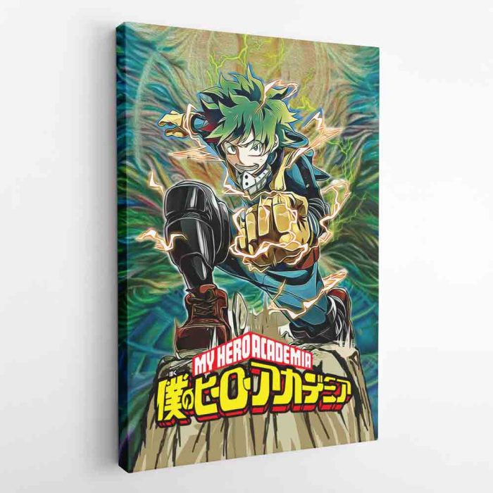 Trippy Deku My Hero Academia Canvas Print Wall Art - Image 2