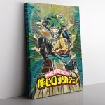 Trippy Deku My Hero Academia Canvas Print Wall Art