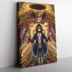 Trippy Eren Yeager Timeskip Attack on Titan Vertical Canvas Print Wall Art