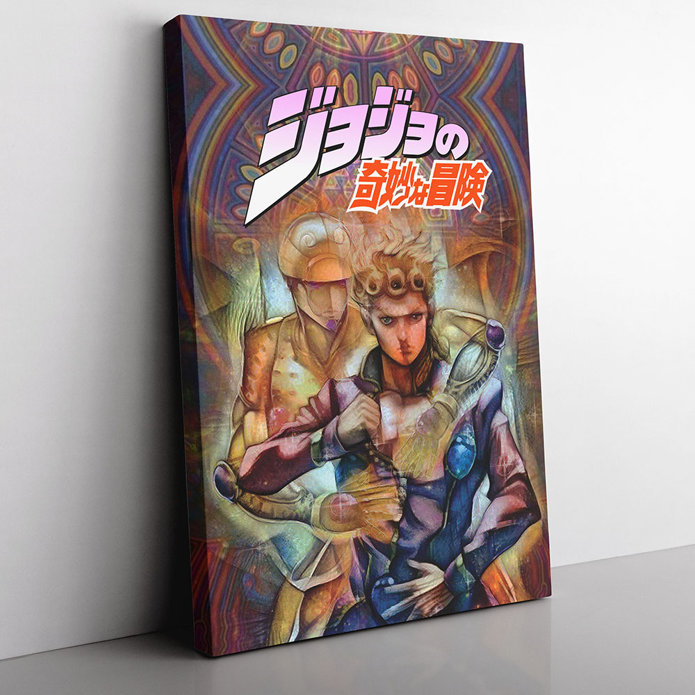 Trippy Giorno Giovanna Golden Wind Jojo's Bizarre Adventure Canvas Print Wall Art Trippy Giorno Giovanna Golden Wind Jojo's Bizarre Adventure Canvas Print Wall Art - Image 1