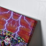 Trippy Kitsune Drift Mask Fortnite Canvas Print Wall Art - Image 3