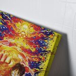 Trippy Luffy One Piece Canvas Print Wall Art - Image 3