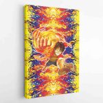 Trippy Luffy One Piece Canvas Print Wall Art - Image 2