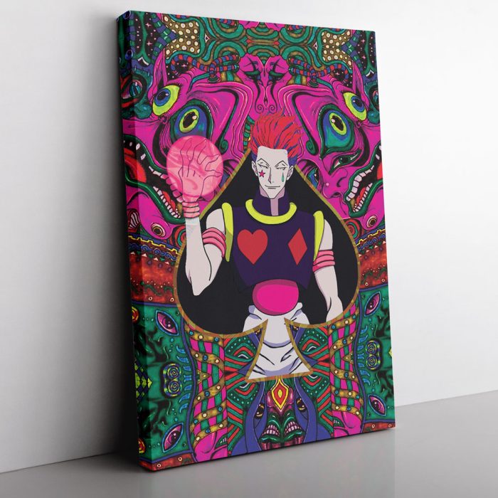 Trippy Mystic Faces Hisoka Hunter X Hunter Canvas Print Wall Art - Image 1